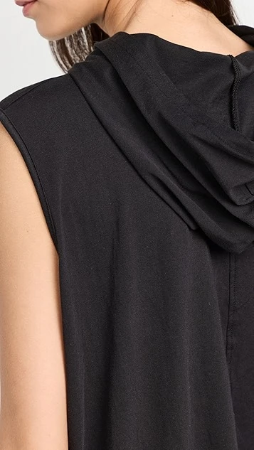 Tibi T-Shirt Hoodie Tunic Top - Image 5