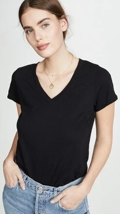 Velvet Jilian V Neck Tee