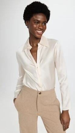 Vince Bias Button Down Shirt