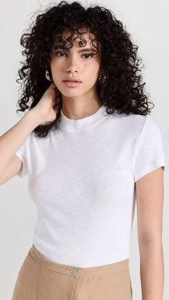 Vince Cap Sleeve Crew Neck Tee
