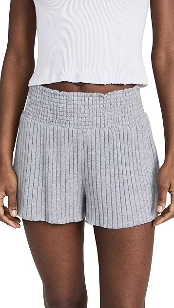 Z Supply Dawn Smocked Rib Shorts - Image 6
