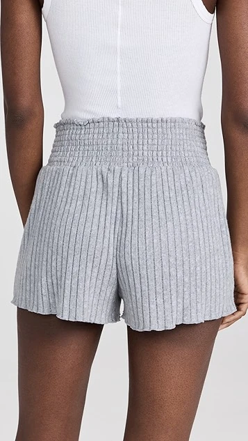 Z Supply Dawn Smocked Rib Shorts - Image 2