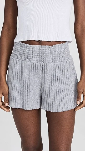Z Supply Dawn Smocked Rib Shorts - Image 7