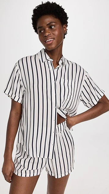 Z Supply Sunrise Stripe Shirt - Image 4